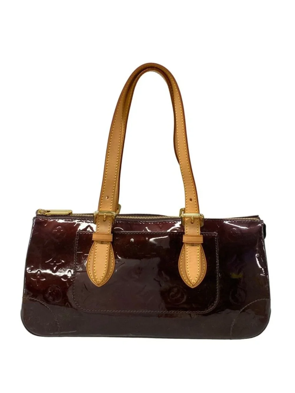 Louis Vuitton Shoulder Bag Monogram Vernis Rosewood Avenue Amarante Leather